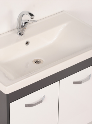 Kalay Arda Banyo Dolabı Takımı 80cm Antrasit - 2