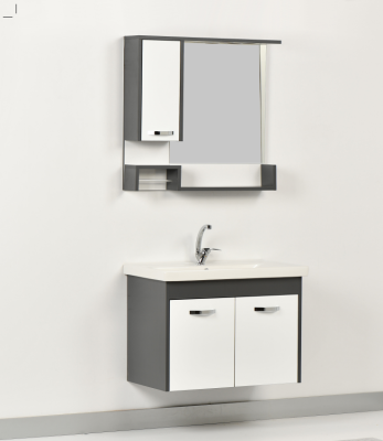 Kalay Arda Banyo Dolabı Takımı 80cm Antrasit - KALAY