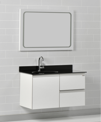 Kalay Ares Banyo Dolabı Takımı 100cm Beyaz - KALAY