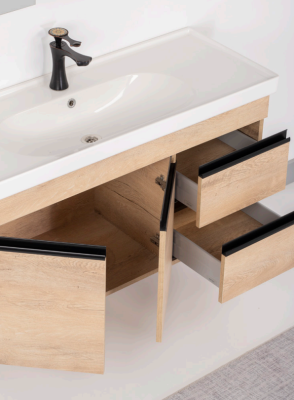 Kalay Arya Banyo Dolabı Takımı 120cm Meşe - 2