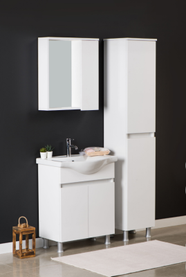 Kalay Buse Banyo Dolabı Takımı 65cm Beyaz - KALAY