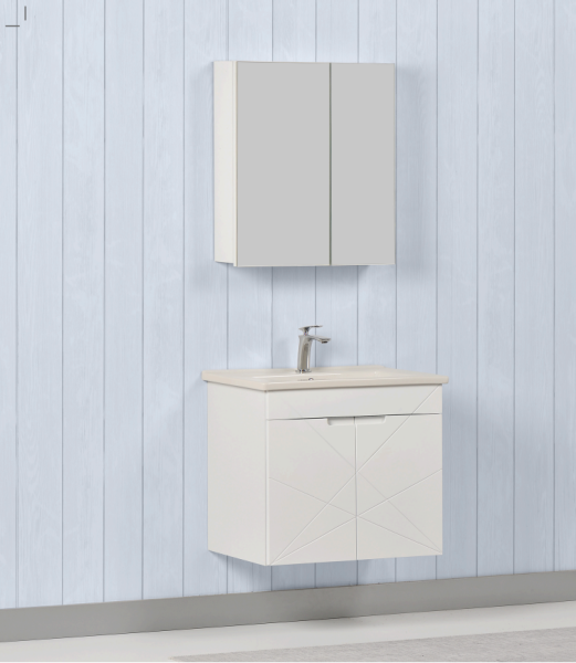 Kalay Giza Banyo Dolabı Takımı 65cm Beyaz - 1