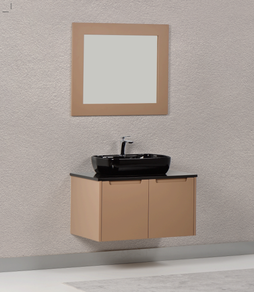 Kalay Lilyum Banyo Dolabı Takımı 80cm Cappuccino - 1