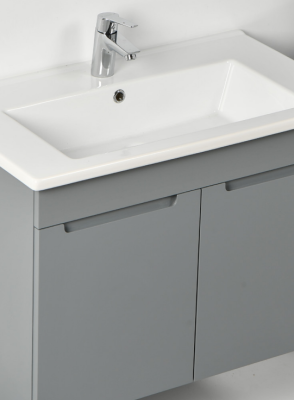 Kalay Madrid Banyo Dolabı Takımı 80cm Gri - 2