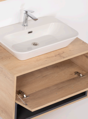 Kalay Nova Banyo Dolabı Takımı 80cm Meşe - 2