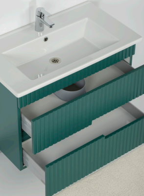 Kalay Ruby Banyo Dolabı Takımı 80cm Yeşil - 2