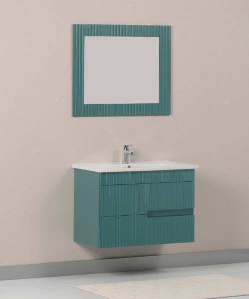 Kalay Ruby Banyo Dolabı Takımı 80cm Yeşil - 1