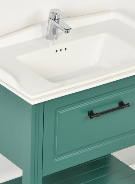 Kalay Rumba Banyo Dolabı Takımı 80cm Yeşil - 2