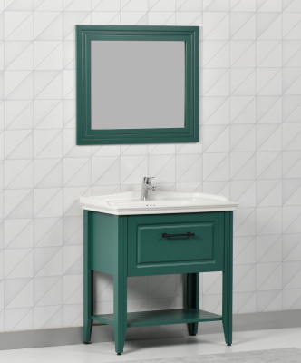 Kalay Rumba Banyo Dolabı Takımı 80cm Yeşil - KALAY