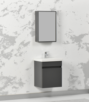 Kalay Solo Banyo Dolabı Takımı 50cm Antrasit - KALAY