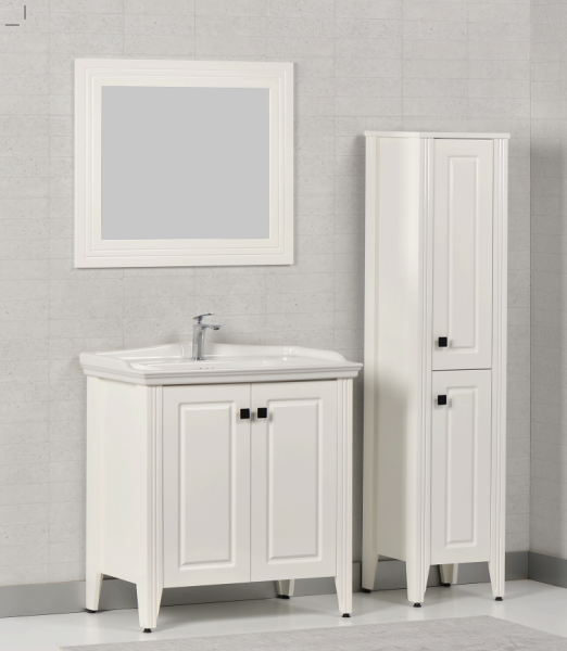 Kalay Tango Banyo Dolabı Takımı 80cm Krem - 1