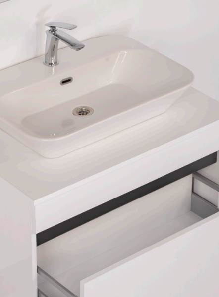 Kalay Viyana Banyo Dolabı Takımı 80cm Beyaz - 2