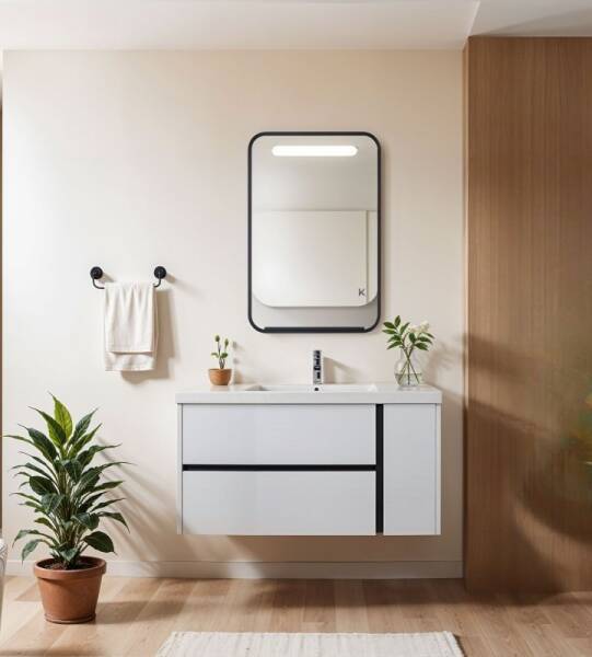 Kobos Linear Banyo Dolap Takımı (100cm) - 1