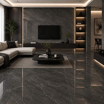 Kütahya Seramik 60x120 Atlantis Antrasit Yarı Parlak Rektifiyeli - KÜTAHYA SERAMİK