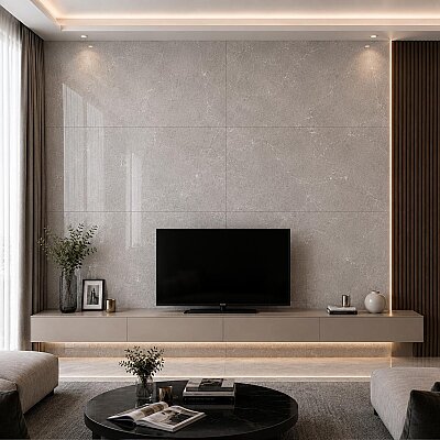 Kütahya Seramik 60x120 Elegant Gri Rektifiyeli Parlak - KÜTAHYA SERAMİK