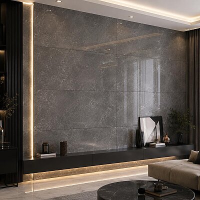 Kütahya Seramik 60x120 Elegant Moka Rektifiyeli Parlak - KÜTAHYA SERAMİK