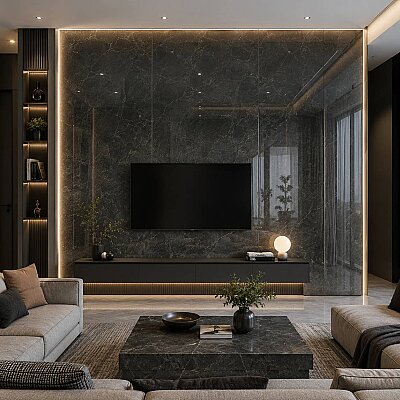 Kütahya Seramik 120x240 Alpi Kristal Rektifiye Parlak Nano - 1