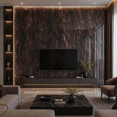 Kütahya Seramik 120x240 Aura Kristal Rektifiye Parlak Nano - KÜTAHYA SERAMİK