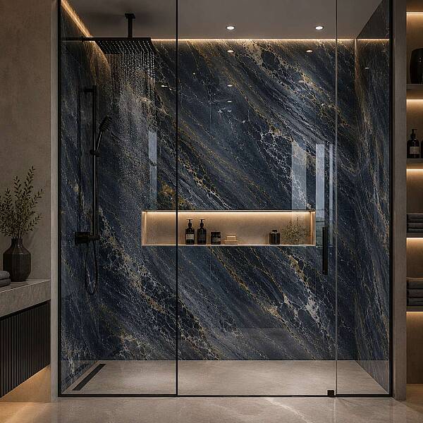 Kütahya Seramik 120x240 Delmar Kristal Tornado Dekor Rektifiye Parlak Nano - 1