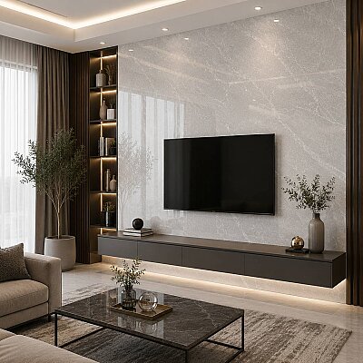 Kütahya Seramik 60x120 Swan Gri Rektifiye Parlak Nano - KÜTAHYA SERAMİK