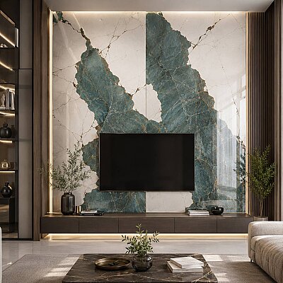 Kütahya Seramik 120x240 Tosca Kristal Rektifiye Parlak Nano - KÜTAHYA SERAMİK