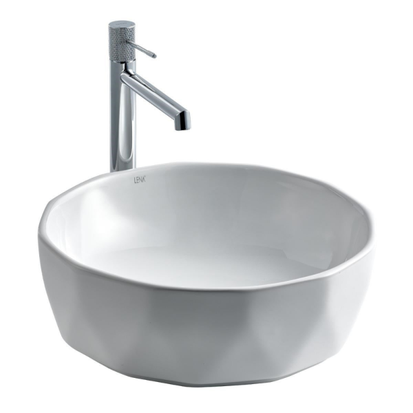 Lena E-2110 Tezgah Üstü Porselen Lavabo - 1