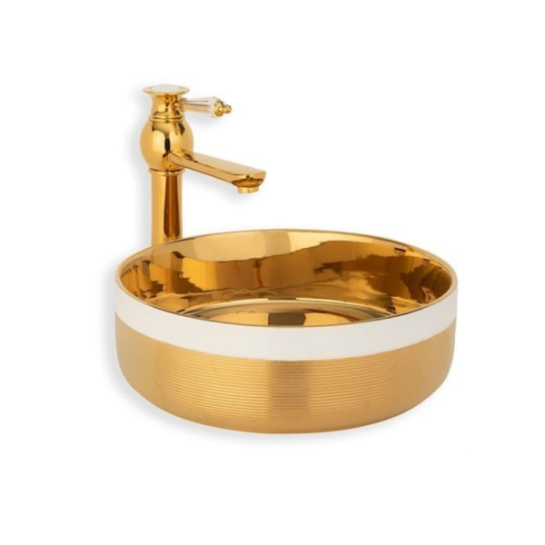 Lena E-4000A Tezgah Üstü Porselen Lavabo - 1