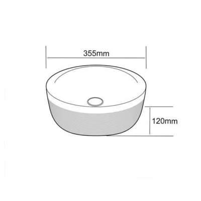 Lena E-4000A Tezgah Üstü Porselen Lavabo - 3