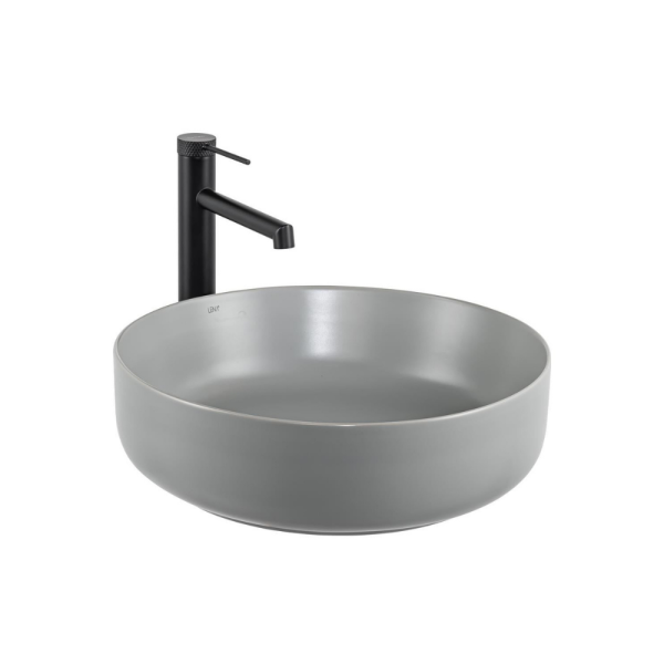 Lena E-W1201MG Tezgah Üstü Lavabo Mat Gri - 1