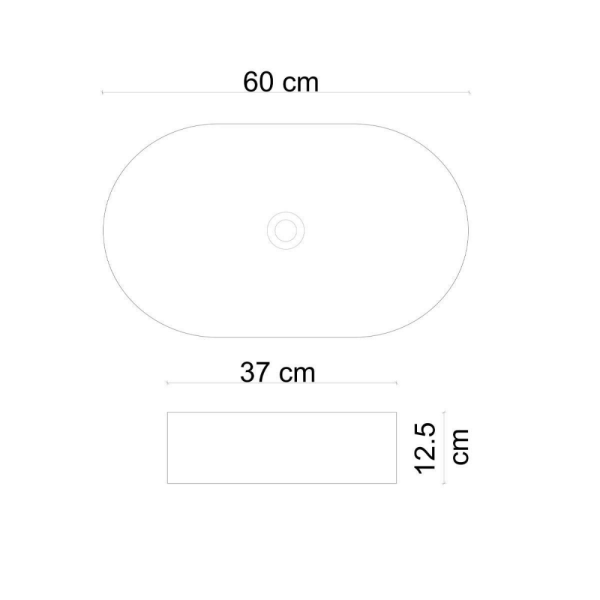 Lena E-W1202MM Tezgah Üstü Lavabo Mat Mavi - 3