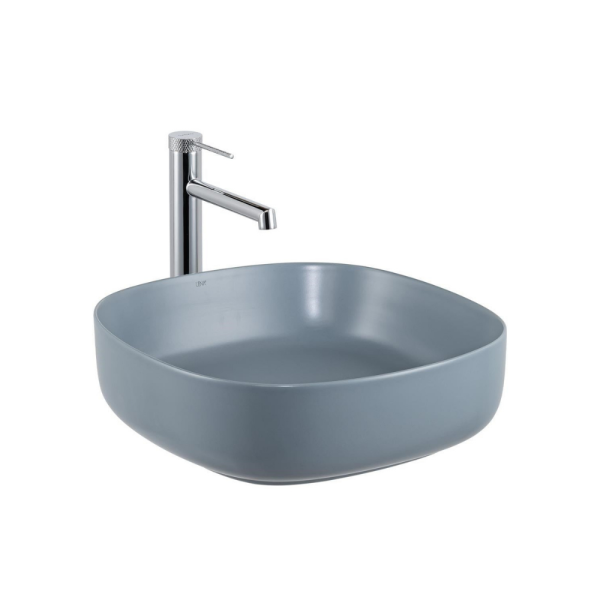 Lena E-W1203MM Tezgah Üstü Lavabo Mat Mavi - 1