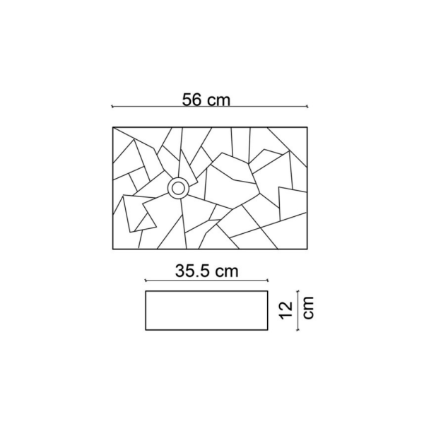 Lena E-W2000MS Tezgah Üstü Lavabo Mat Siyah - 2