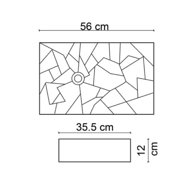 Lena E-W2000 Tezgah Üstü Lavabo Parlak Beyaz - 2