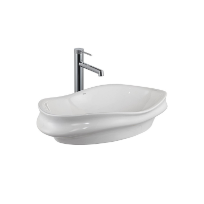 Lena E-W3000 Tezgah Üstü Lavabo Parlak Beyaz - 1