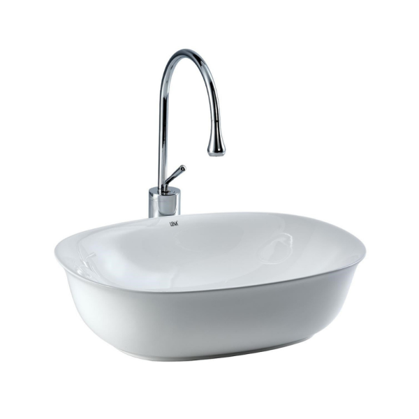Lena EH-4600 Tezgah Üstü Lavabo Beyaz - 1