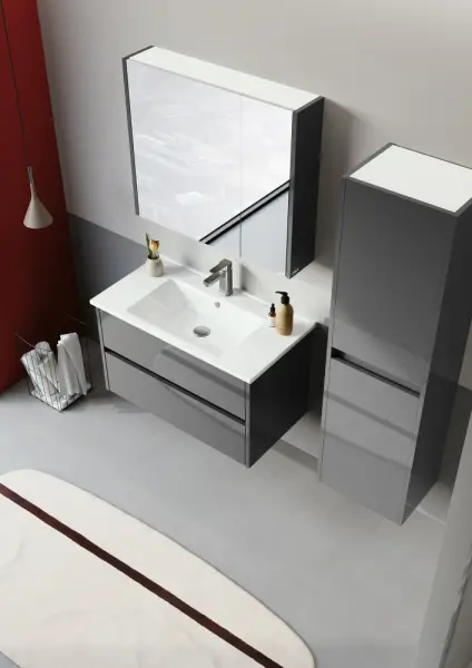 Orka Arno Çekmeceli Banyo Dolabı Takımı 85 cm Antrasit - 3