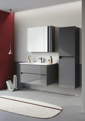 Orka Arno Çekmeceli Banyo Dolabı Takımı 85 cm Antrasit - 2