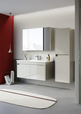 Orka Arno Kapaklı Banyo Dolabı Takımı 100 cm Kaşmir - 2