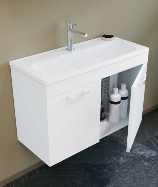 Orka Bafa Banyo Dolabı Takımı 80cm Beyaz - 2