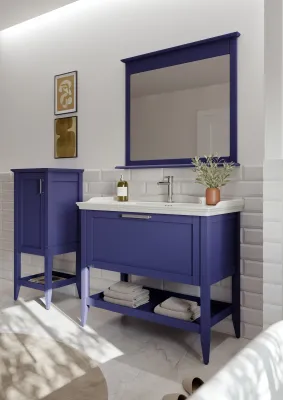 Orka Bastle Banyo Dolabı Takımı 80 cm Lacivert - 2