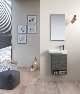 Orka Begonya Banyo Dolabı Takımı 55 cm İrony - ORKA BANYO