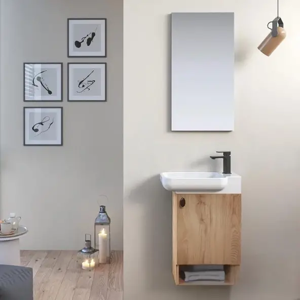 Orka Begonya Banyo Dolabı Takımı 55 cm Legnano - 1