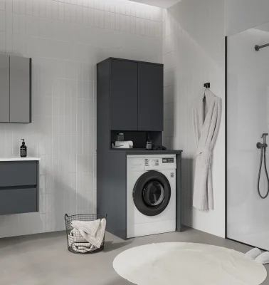 Orka Bosco Çamaşır ve Kurutma Makinesi Dolabı Antrasit - 1