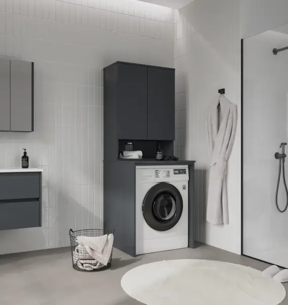 Orka Bosco Çamaşır ve Kurutma Makinesi Dolabı Antrasit - 1