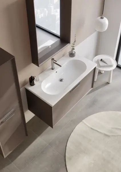 Orka Clay Banyo Dolabı Takımı 100 cm Toprak - 2