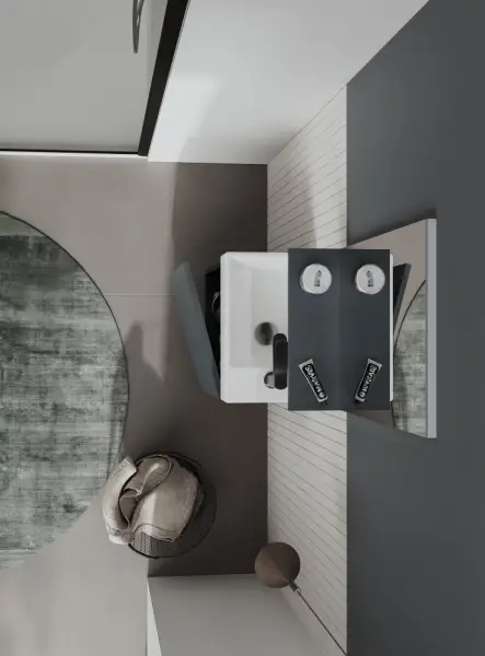 Orka Conza Banyo Dolabı Takımı 45cm Antrasit - 2