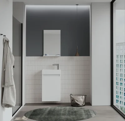 Orka Conza Banyo Dolabı Takımı 45cm Beyaz - 1