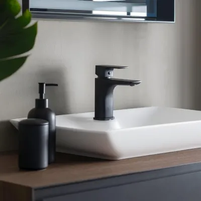 Orka Craft Banyo Dolabı Takımı 120 cm Ceviz - Beyaz - 3