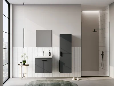 Orka Desna Banyo Dolabı Takımı 50cm Antrasit - 1