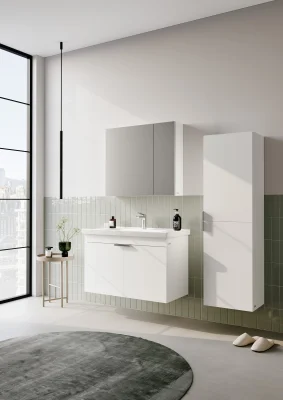 Orka Desna Banyo Dolabı Takımı 80cm Beyaz - 1